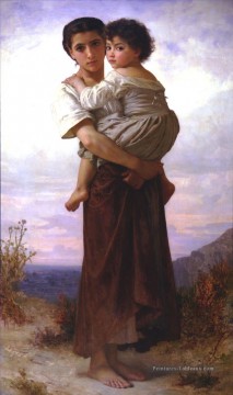 Jeunes bohemiennes réalisme William Adolphe Bouguereau Peinture à l'huile